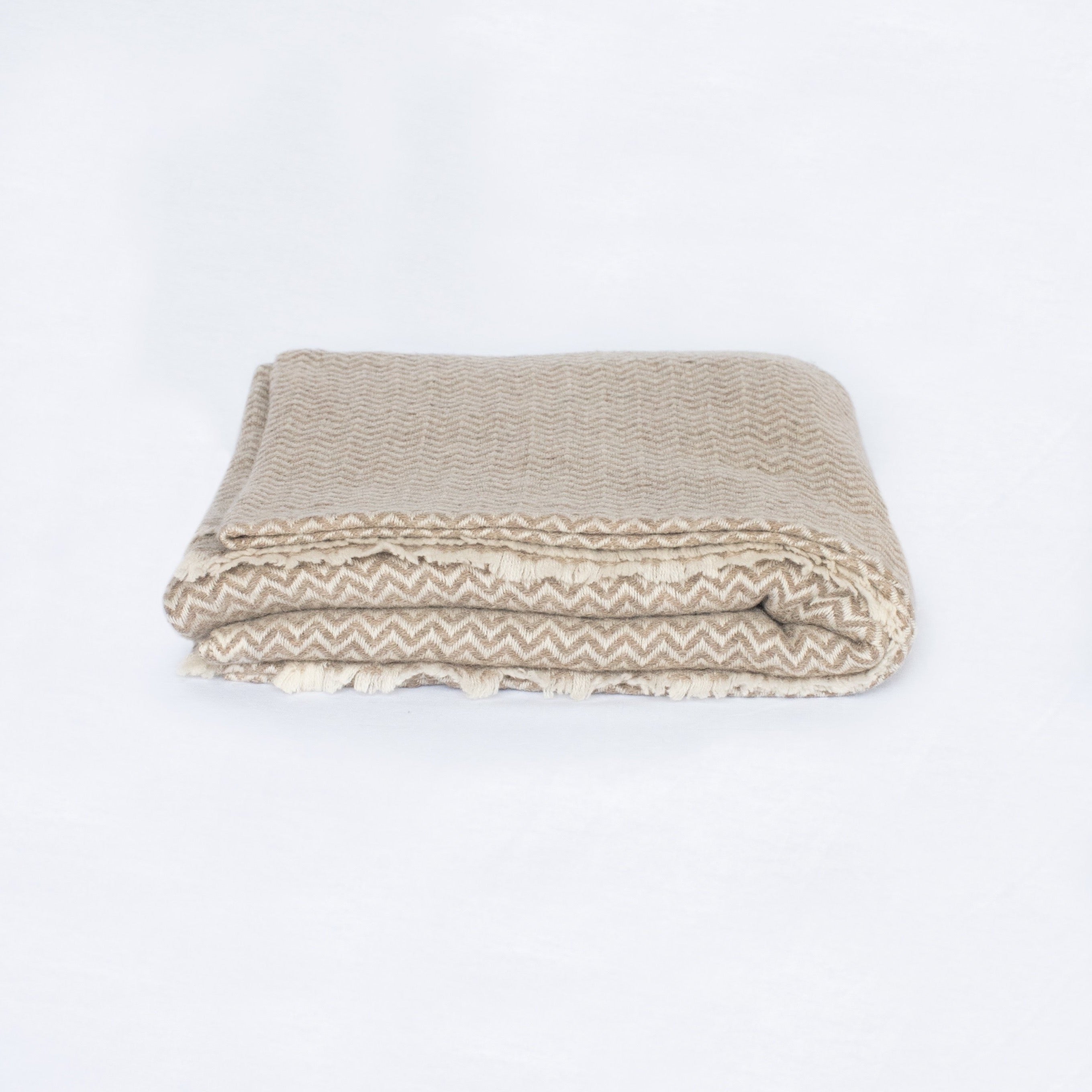 Himalayan Cashmere Throw Blanklet - Calm Yellow
