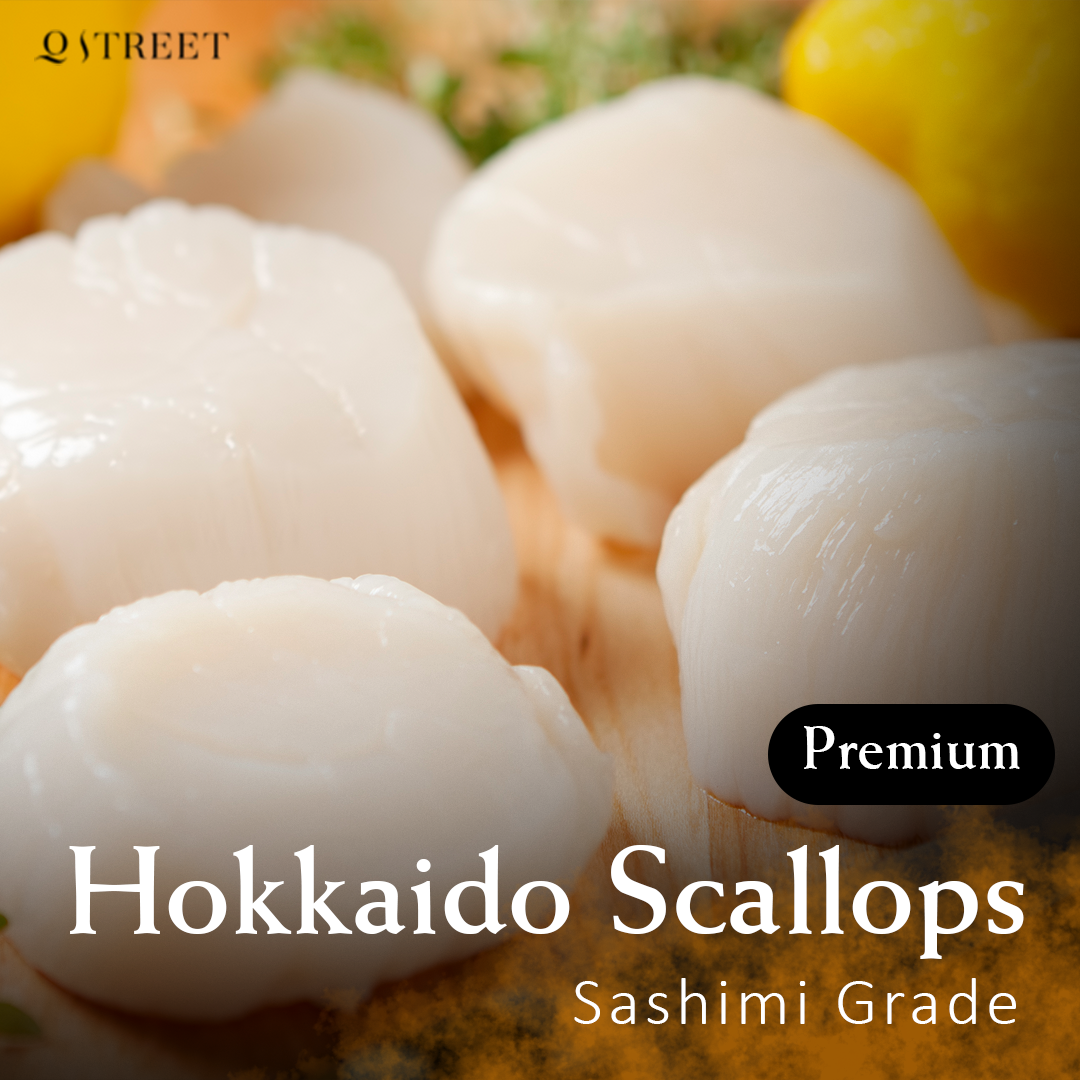 Premium Hokkaido Scallops, Sashimi Grade (1kg)