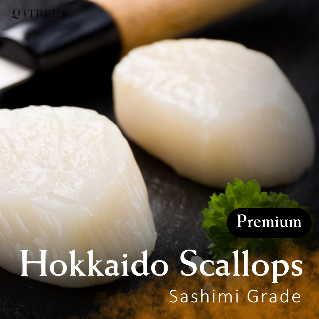 Premium Hokkaido Scallops, Sashimi Grade (1kg)