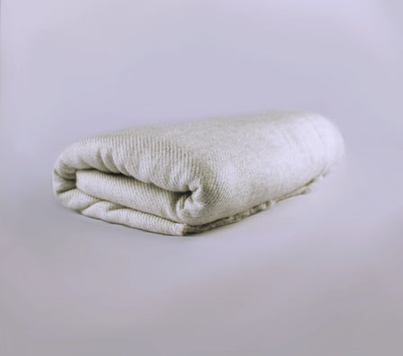 Himalayan Cashmere Throw Blanklet - Cream beige